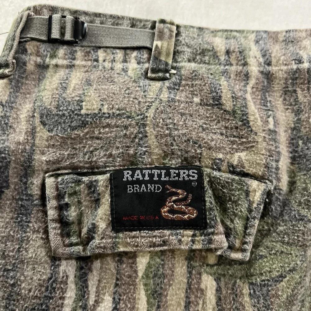 Rattlers Brand Camouflage Hunting Pants Men's Large Long 38x32 USA Outdoor Camo